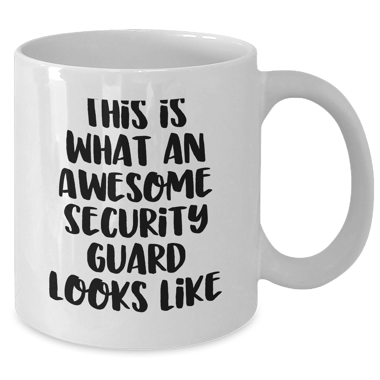 Funny Security Guard Gifts from Men for Awesome Security Guard Dad on Father's Day White Coffee Mug - The Buy Boom