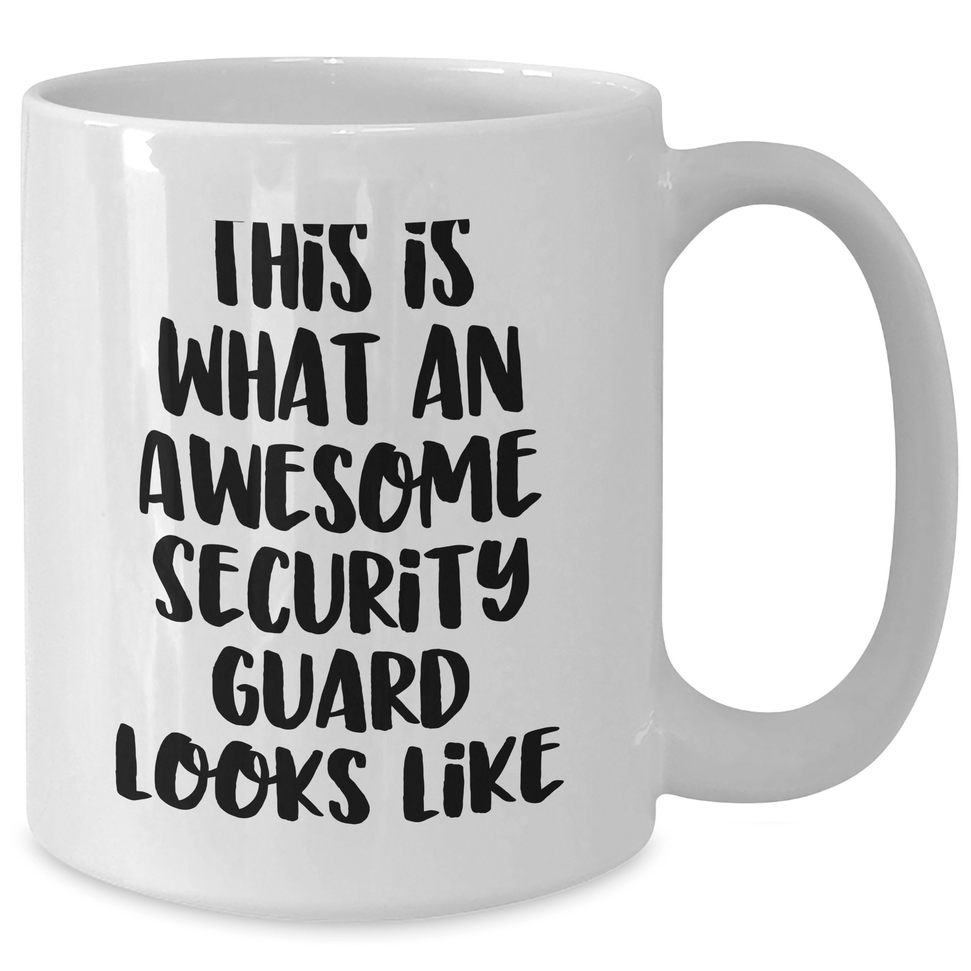 Funny Security Guard Gifts from Men for Awesome Security Guard Dad on Father's Day White Coffee Mug - The Buy Boom