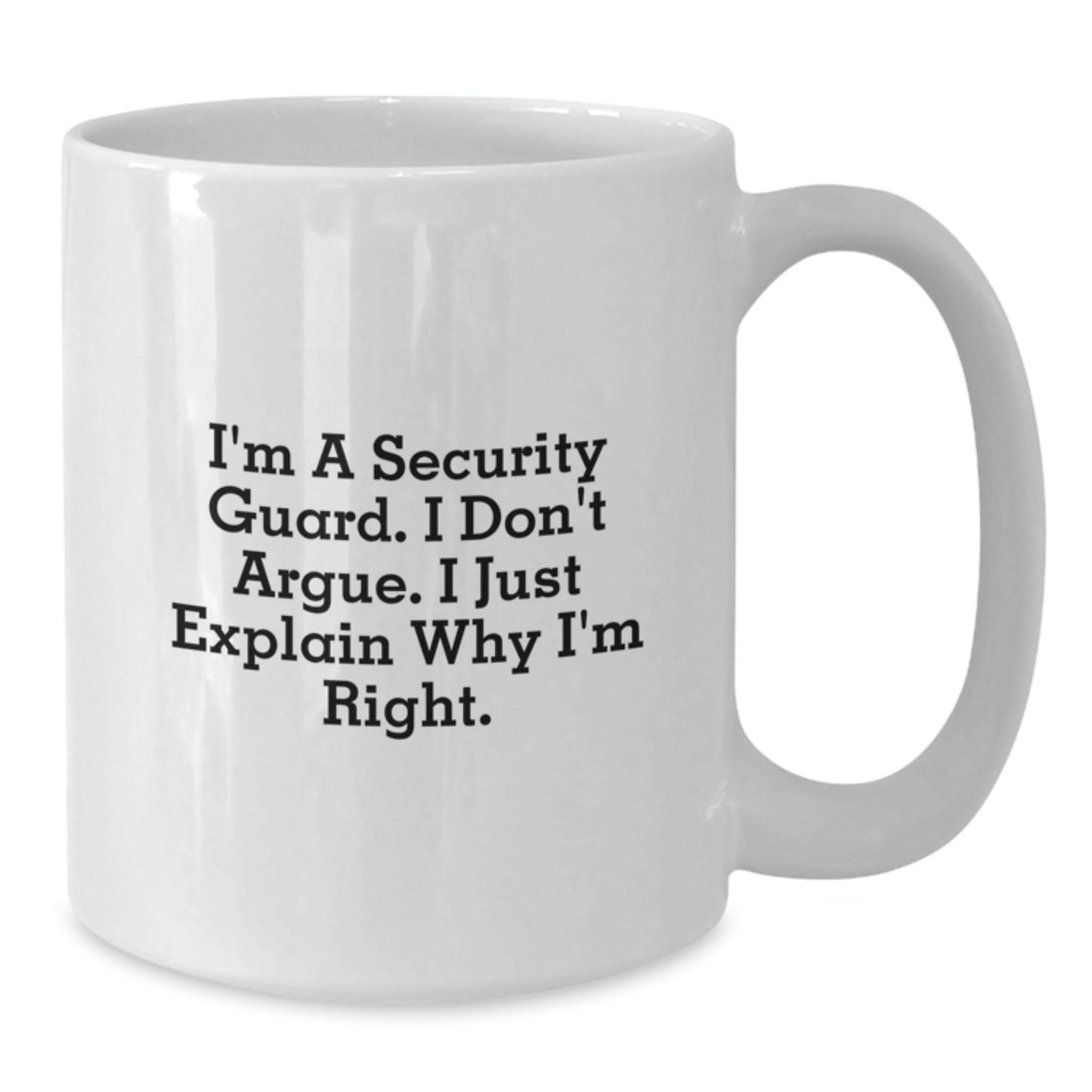 Funny Security Guard White Coffee Mug Gifts from Friends to Security Guard - The Buy Boom