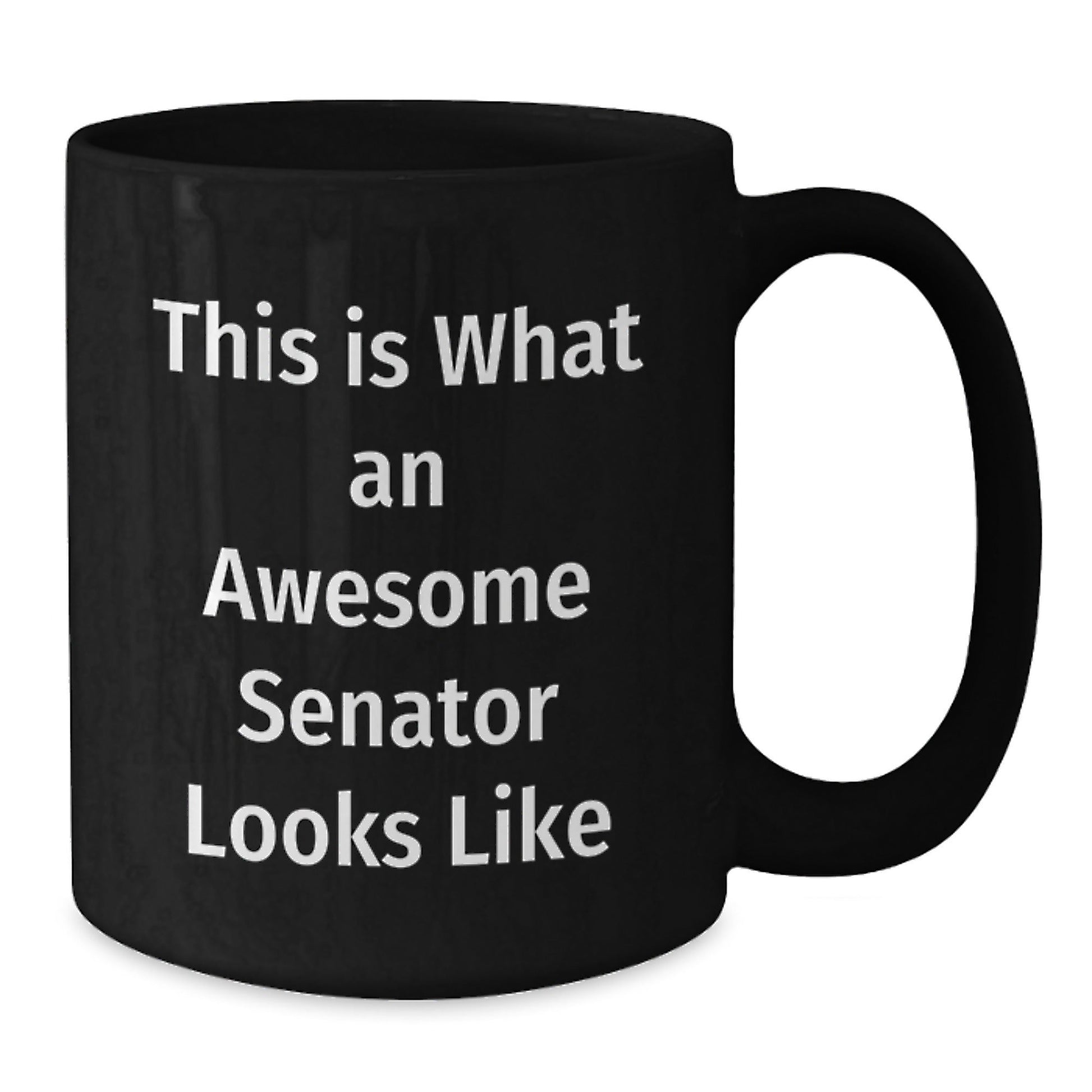 Funny Senator Gifts, Inspirational Quotes, Black Coffee Mugs for Graduation, Unique Gifts from Friends, Family, Coworkers, or Men, for Senator, Men, Women, or Family - The Buy Boom