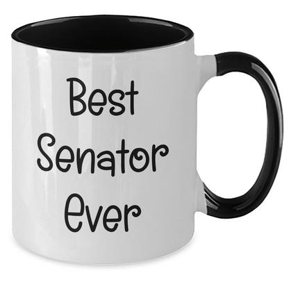 Funny Senator Gifts, Two Tone Coffee Mug, Best Senator Ever Quote, Gifts from Men, Gifts for Senator, Father's Day Unique Presents - The Buy Boom