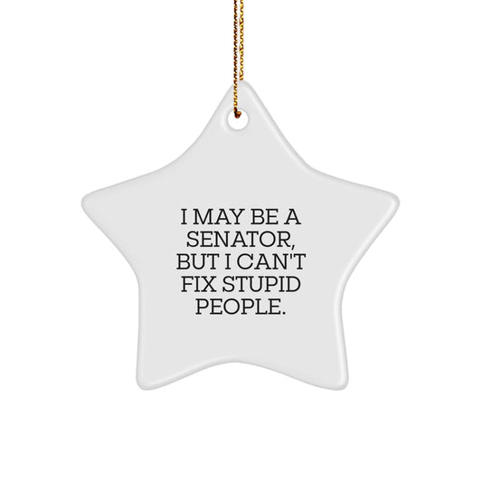 Funny Senator Star Ornament Gift for Senator Friends Christmas Unique Gifts - The Buy Boom
