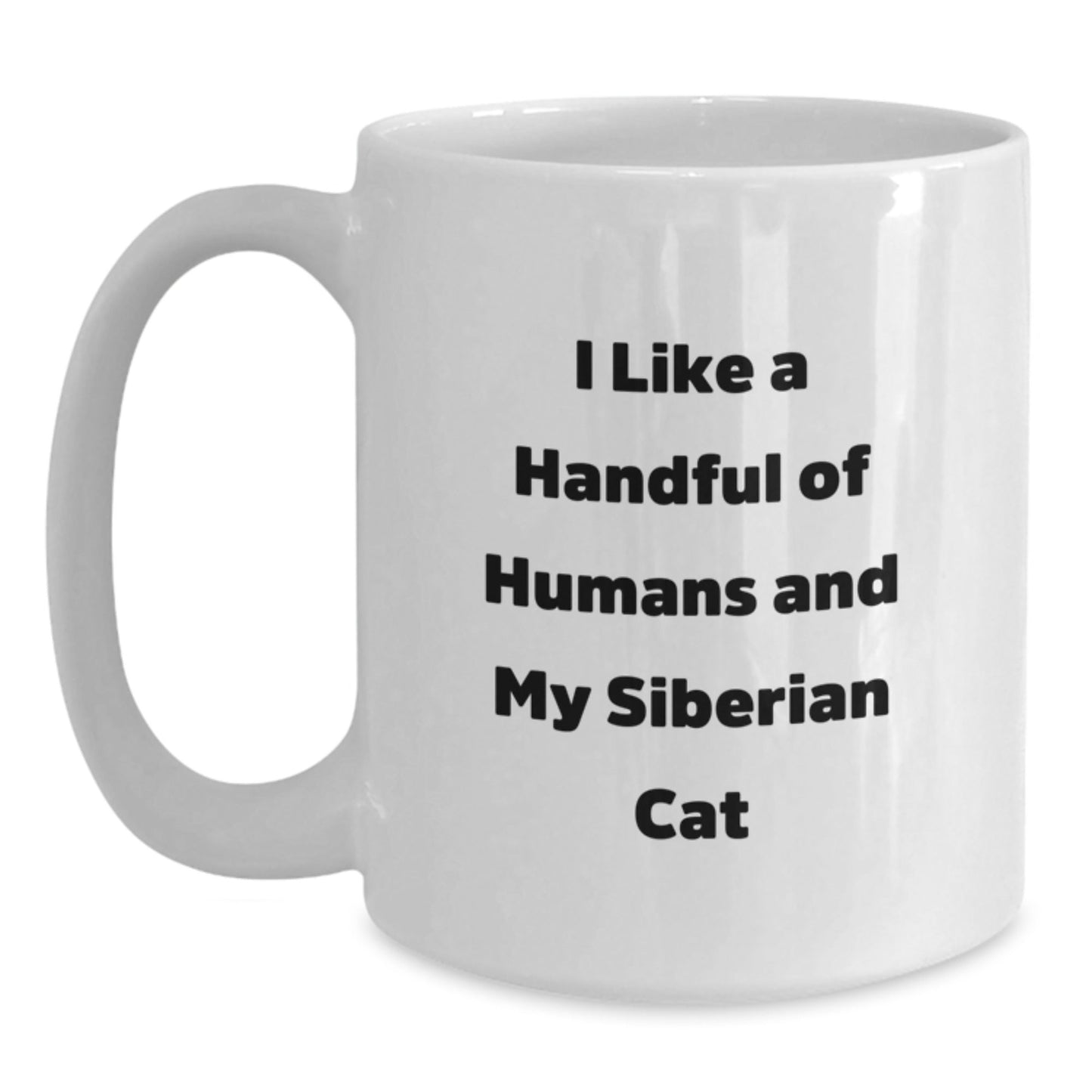 Funny Siberian Cat Lovers Gifts from Men to Friends - Siberian Cat White Coffee Mug, White, 11oz or 15oz, Ceramic, Microwave and Dishwasher Safe for Birthday - The Buy Boom