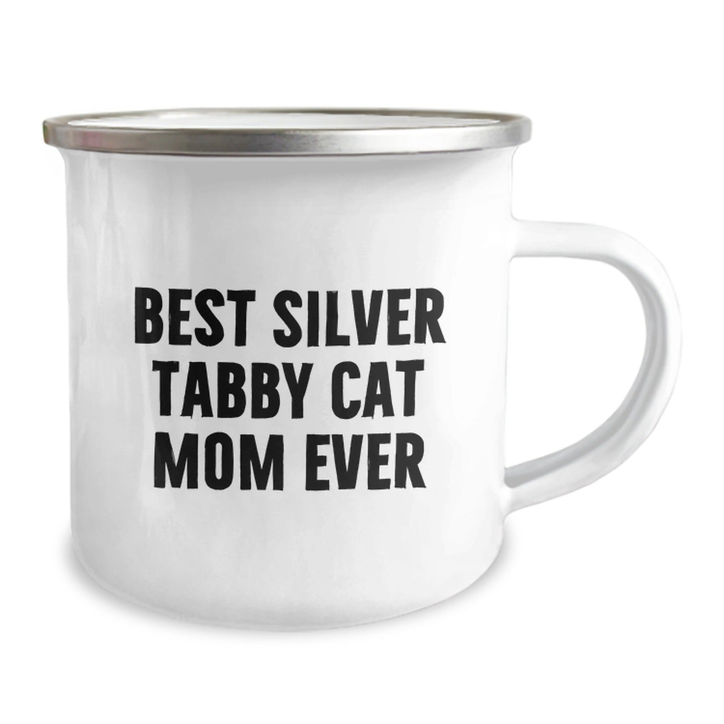 Funny Silver Tabby Cat Mom Gifts from Friends, Unique Camping Mug for Silver Tabby Cat Lovers, Best Graduation Gifts Ever, 'Best Silver Tabby Cat Mom Ever' - The Buy Boom
