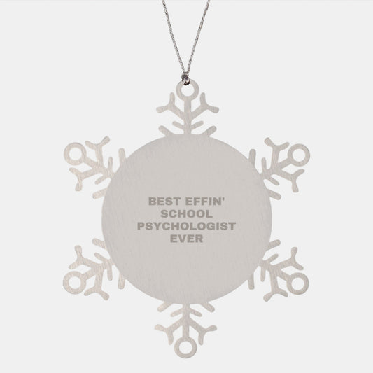 Funny Snowflake Ornament for School Psychologist, Gifts from Friends, Unique Christmas Unique Gifts for School Psychologists - The Buy Boom