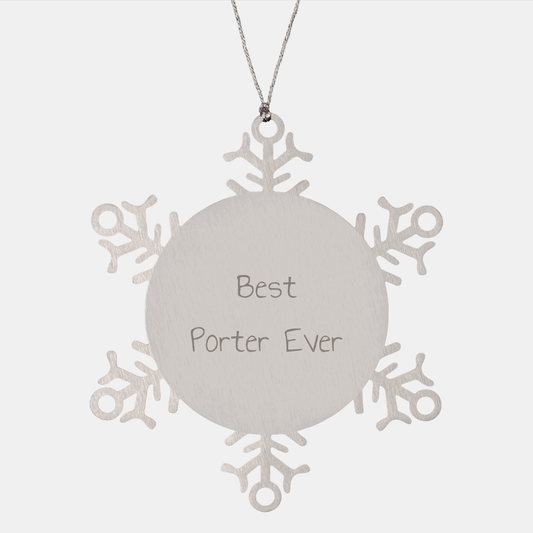 Funny Snowflake Ornament Gifts for Porter from Friends - The Buy Boom