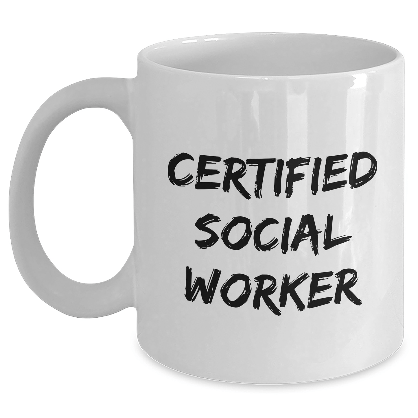 Funny Social Worker Gifts from Friends - White Coffee Mug for Certified Social Worker Dad on Father's Day - The Buy Boom
