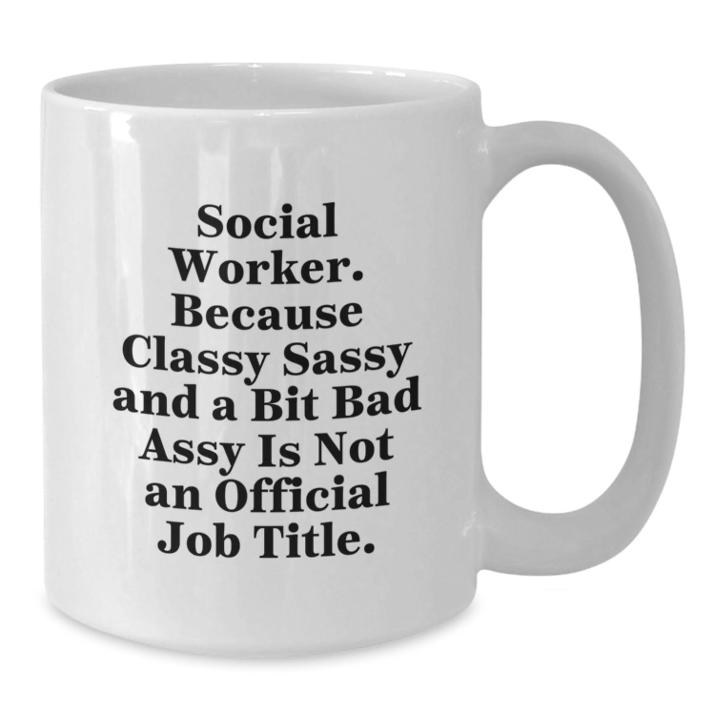 Funny Social Worker Gifts, White Coffee Mug for Social Worker, Unique Christmas Unique Gifts from Friends, Coworkers, Family - The Buy Boom