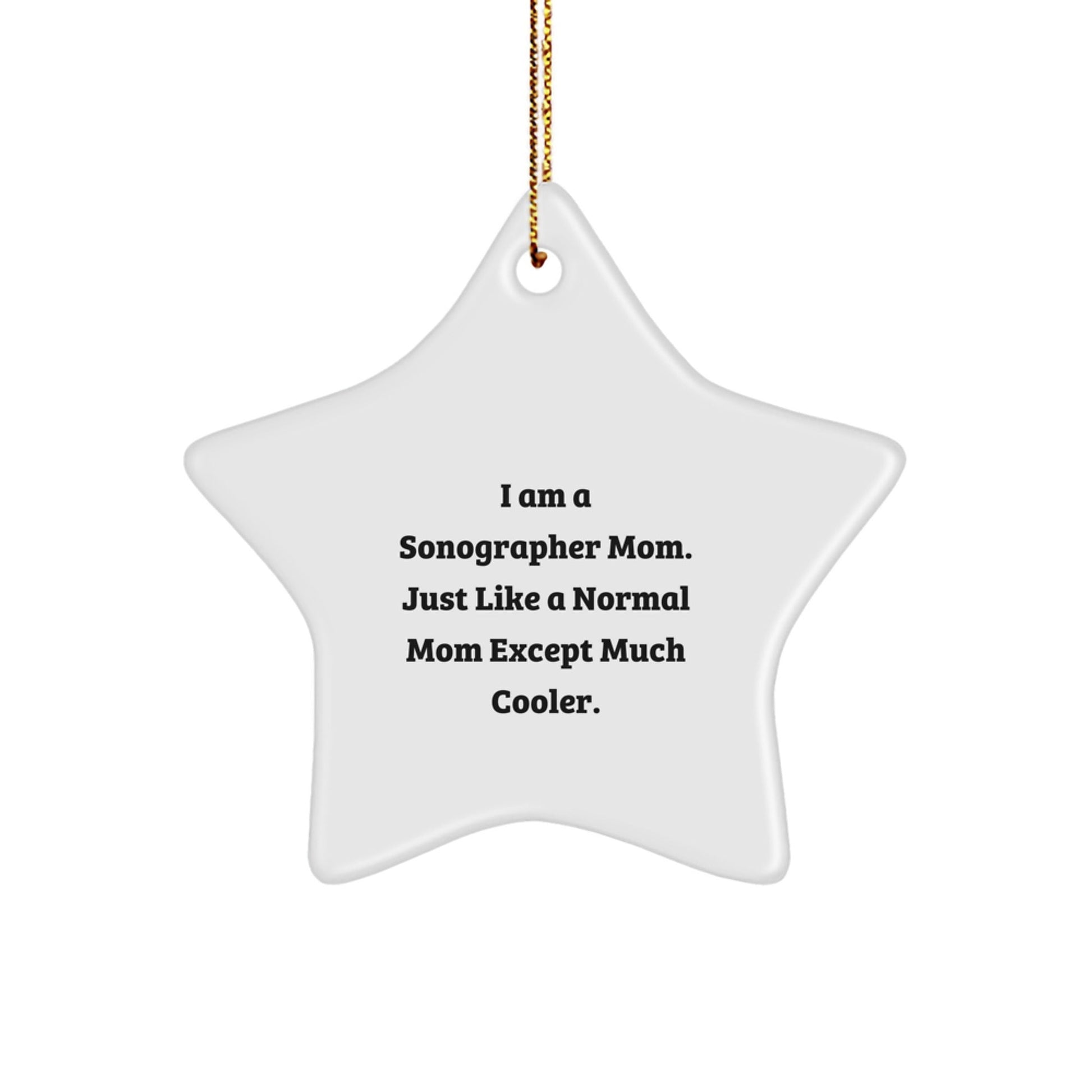 Funny Sonographer Gifts from Mom for Christmas - Star Ornament for Sonographer Women - The Buy Boom