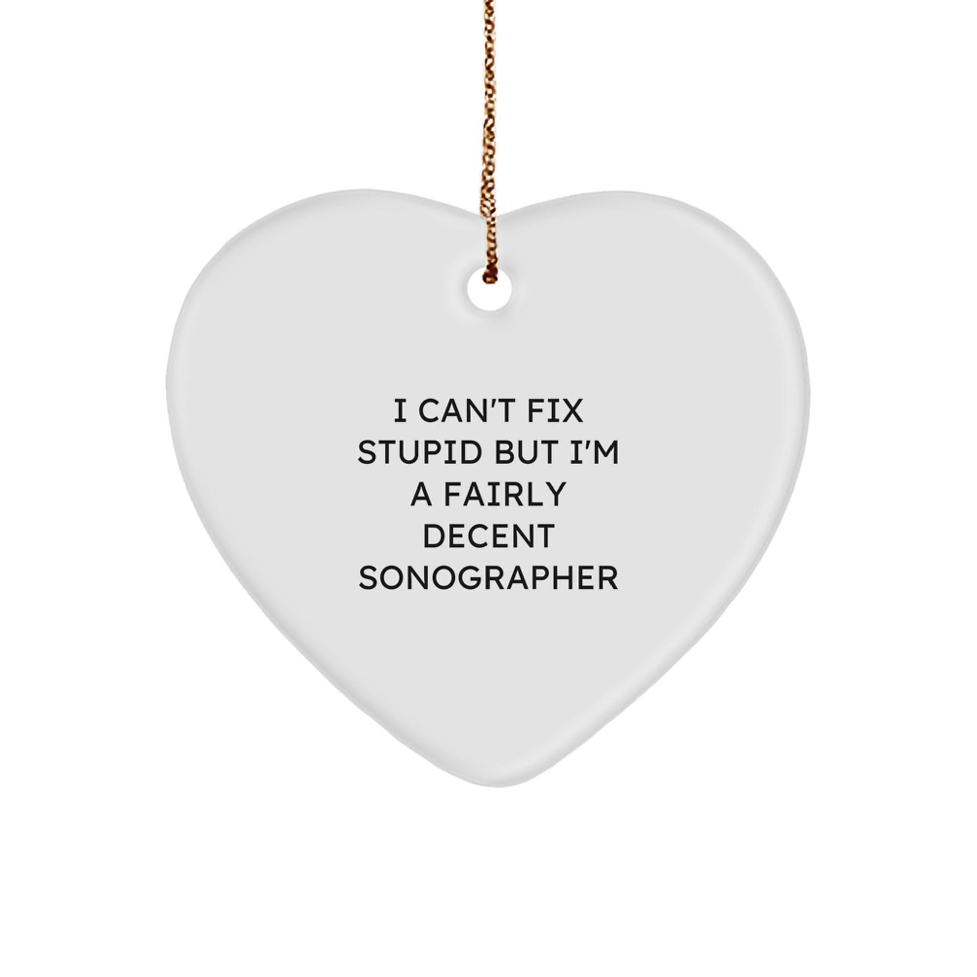 Funny Sonographer Heart Ornament Gifts from Men to Coworkers for Christmas Unique Gifts - The Buy Boom