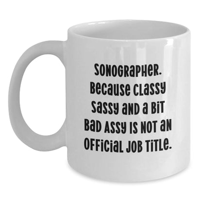 Funny Sonographer White Coffee Mug Gifts for Sonographer from Friends this Christmas - The Buy Boom
