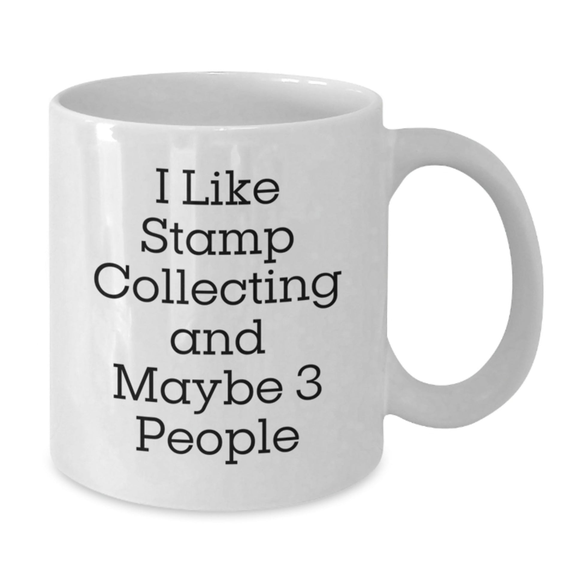 Funny Stamp Collecting Gift, White Coffee Mug for Stampers, 'I Like Stamp Collecting And Maybe 3 People' Unique Christmas Unique Gifts from Friends to Stamp Collecting Lovers - The Buy Boom