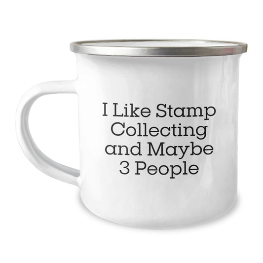 Funny Stamp Collecting Gifts for Friends - Camping Mug, Perfect for Stamp Collecting Enthusiasts, Gifts from Friends for Men - The Buy Boom