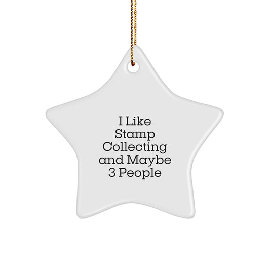 Funny Stamp Collecting Gifts for Men, Unique Star Ornament from Friends, Christmas Decoration Idea - The Buy Boom