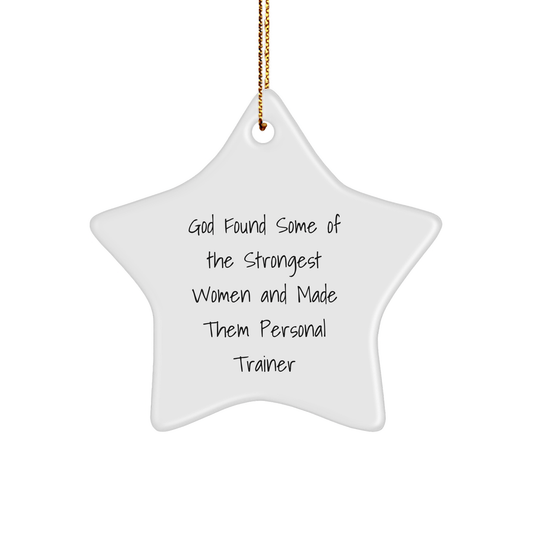 Funny Star Ornament for Personal Trainer Gifts from Family to Coworkers, Inspirational Quote, Christmas Unique Gifts - The Buy Boom