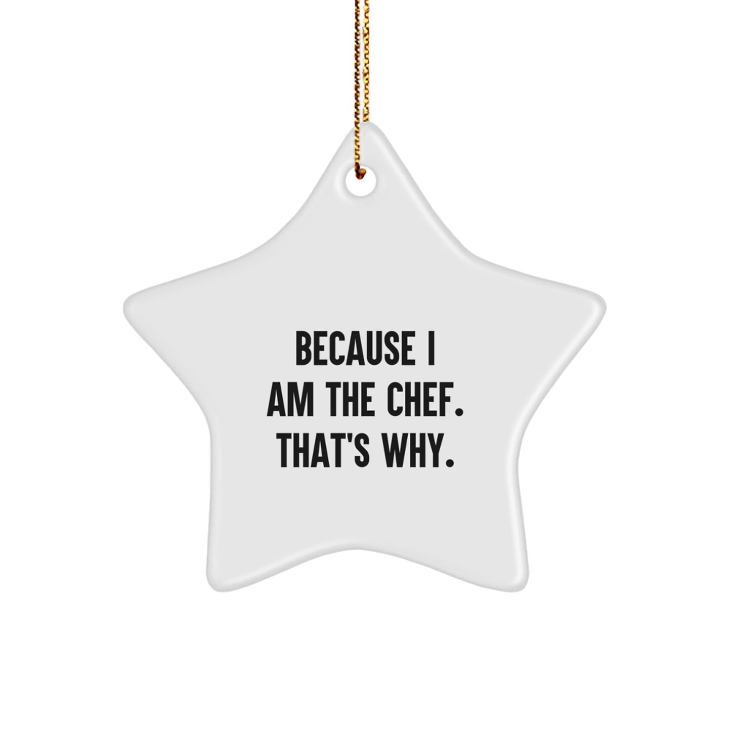 Funny Star Ornaments for Chefs Gifts, Christmas Unique Gifts from Men to Chefs - The Buy Boom
