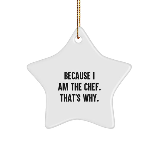 Funny Star Ornaments for Chefs Gifts, Christmas Unique Gifts from Men to Chefs - The Buy Boom
