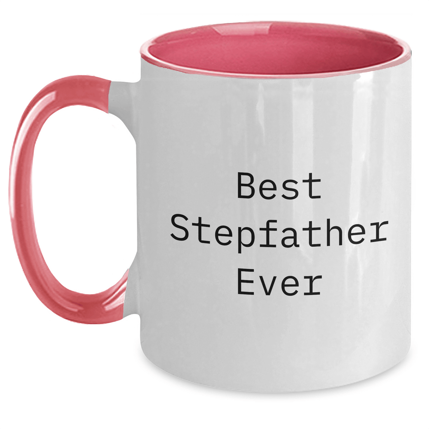 Funny Stepfather Gifts for Men - Best Stepfather Ever Quote Two Tone Coffee Mug, Graduation Unique Gifts from Family - 11oz Ceramic Mug - The Buy Boom