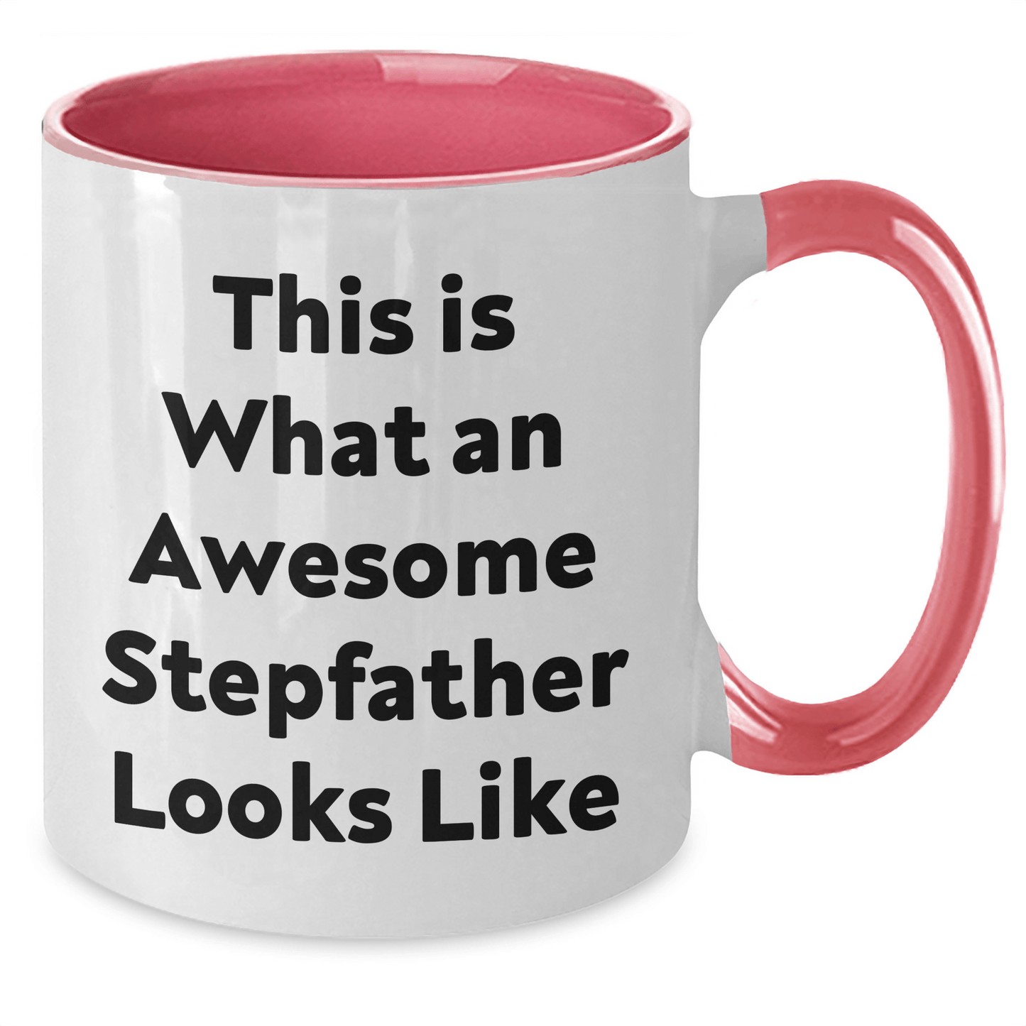 Funny Stepfather Gifts from Men for Awesome Stepdads - This Is What An Awesome Stepfather Looks Like Two Tone Coffee Mug - The Buy Boom