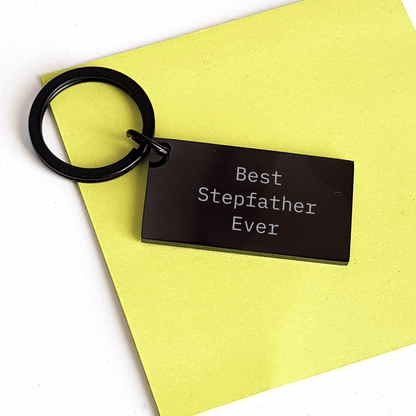 Funny Stepfather Gifts from Men to Best Stepfather Ever, Keychain for Graduation - The Buy Boom