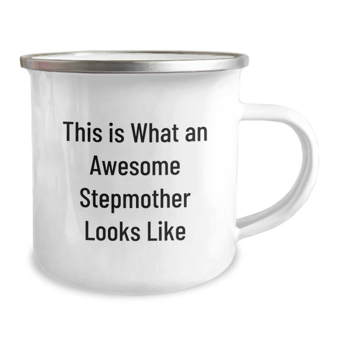 Funny Stepmother Gifts, This Is What An Awesome Stepmother Looks Like, Birthday Unique Gifts from Family to Stepmother, 12 oz Stainless Steel Camping Mug - The Buy Boom