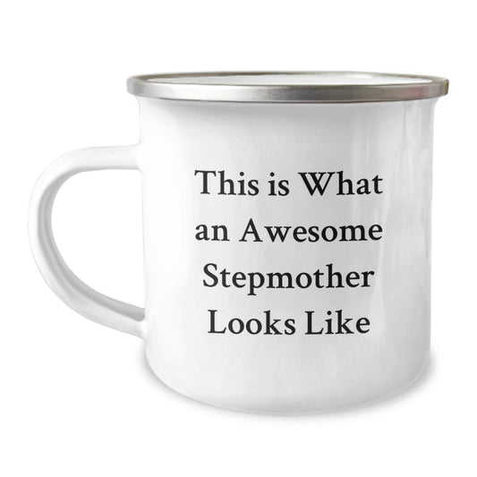 Funny Stepmother Gifts, This Is What Awesome Looks Like, Birthday Unique Gifts from Family, Stepmother Camping Mug, 12 oz Stainless Steel - The Buy Boom