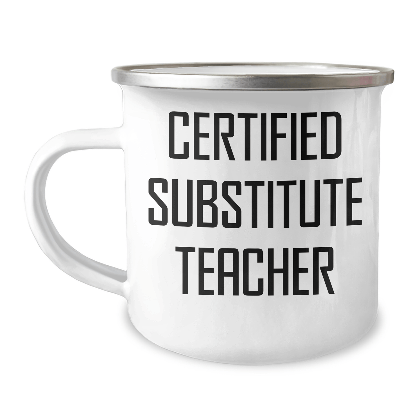 Funny Substitute Teacher Gifts - 'I'm Not a Permanent Substitute, But I'll Fill In For a Day' Camping Mug for Father's Day - Gifts from Friends and Family - The Buy Boom