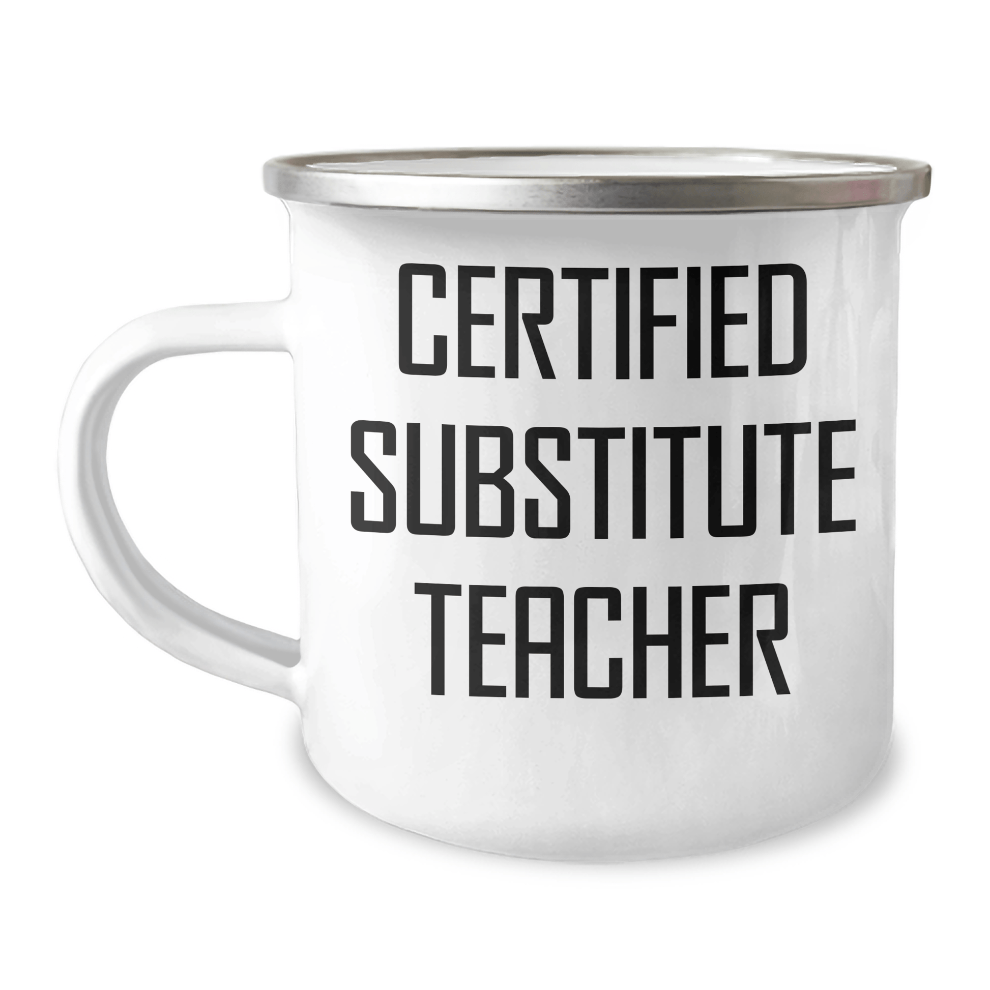Funny Substitute Teacher Gifts - 'I'm Not a Permanent Substitute, But I'll Fill In For a Day' Camping Mug for Father's Day - Gifts from Friends and Family - The Buy Boom