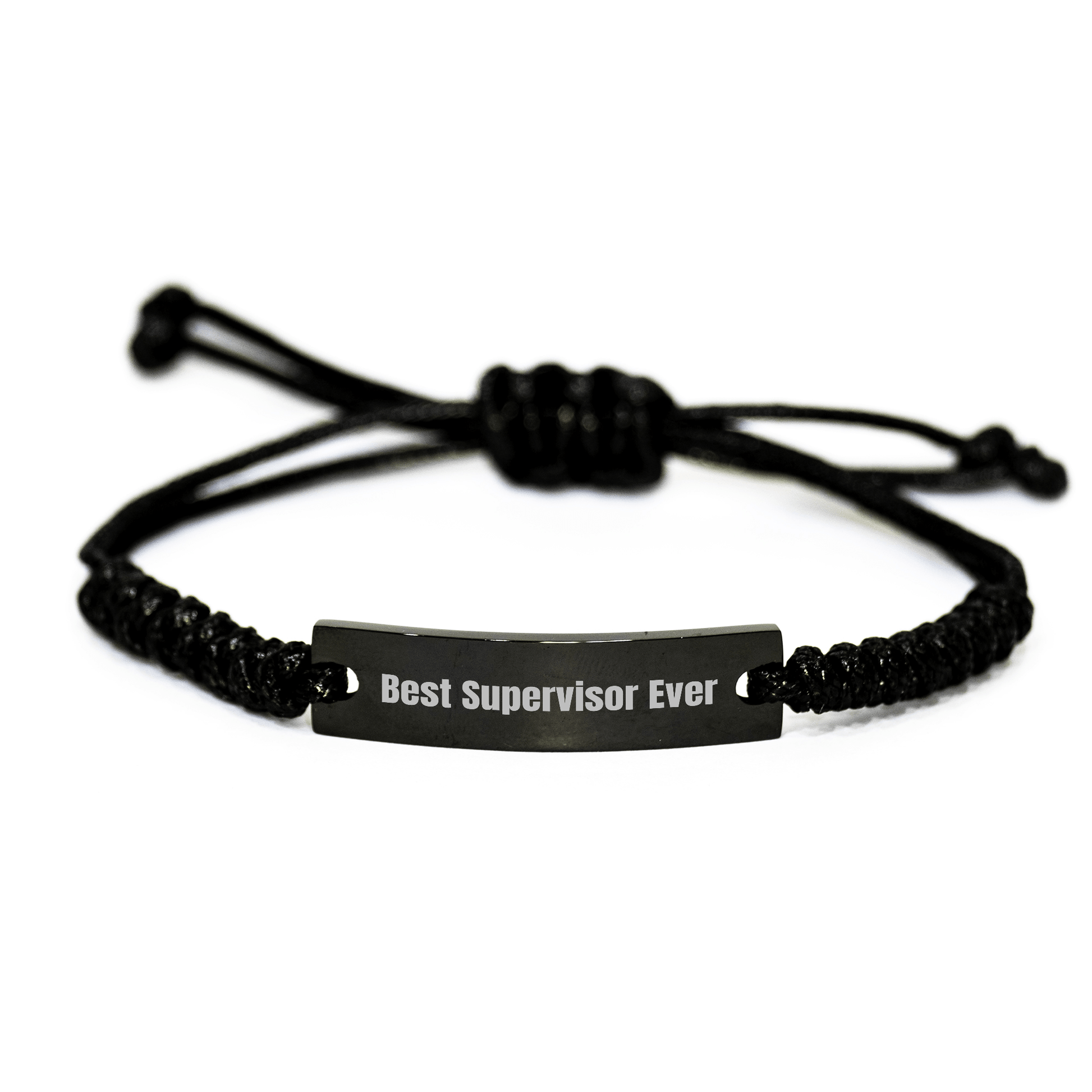 Funny Supervisor Gifts Best Supervisor Ever Adjustable Rope Bracelet for Men, Gifts from Men to Best Supervisor on Father's Day, Unique Gifts for Supervisor - The Buy Boom