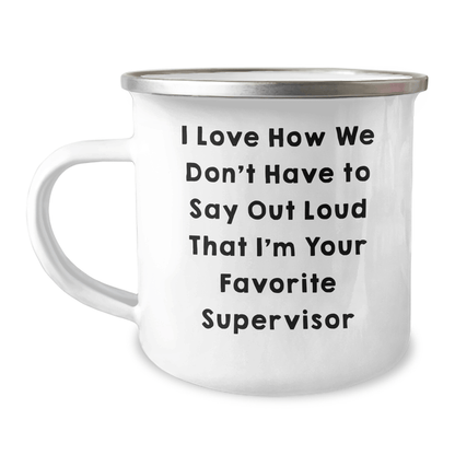 Funny Supervisor Gifts: Camping Mugs with Inspirational Quote, Gifts from Friends for Favorite Supervisor, Father's Day Unique Gifts for Men - The Buy Boom