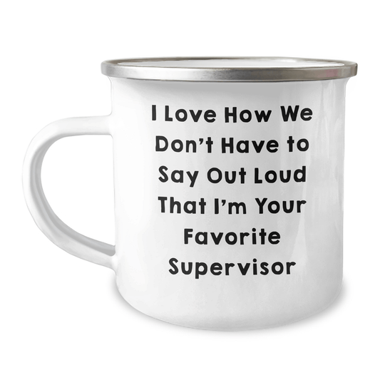 Funny Supervisor Gifts: Camping Mugs with Inspirational Quote, Gifts from Friends for Favorite Supervisor, Father's Day Unique Gifts for Men - The Buy Boom