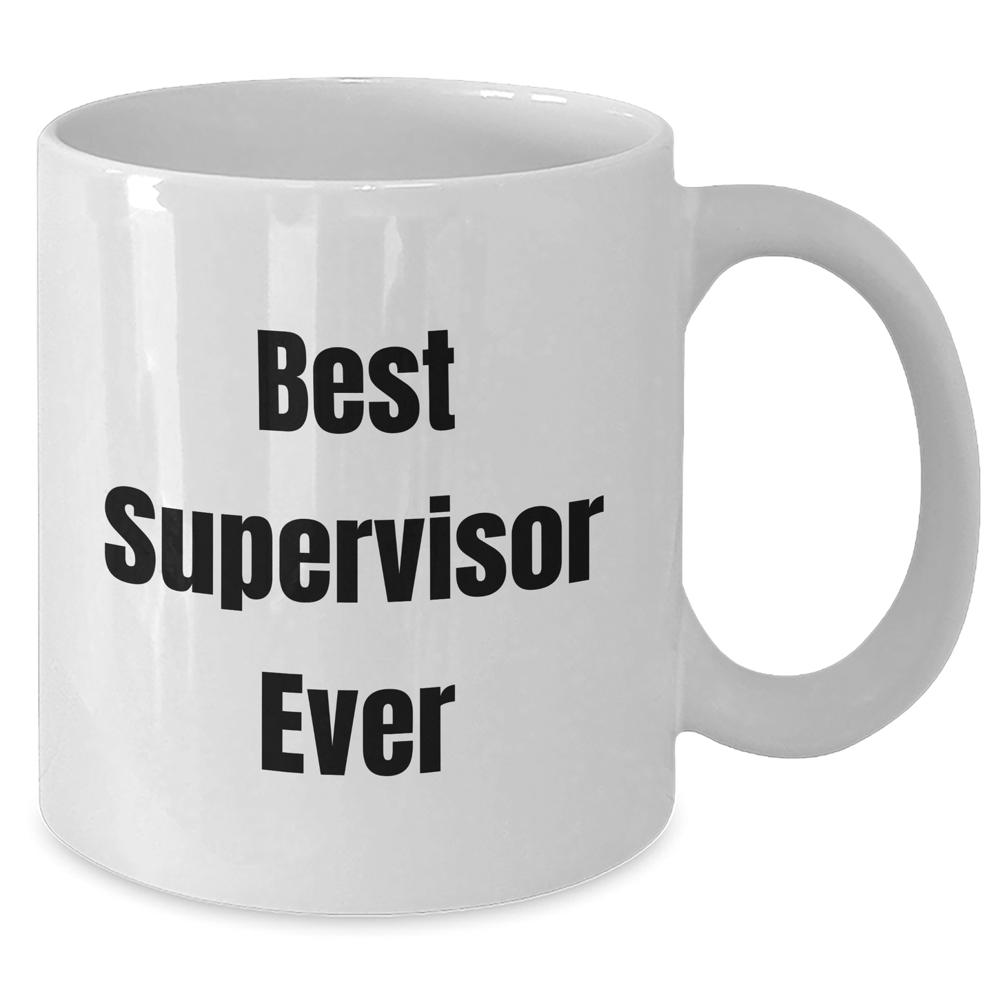 Funny Supervisor Gifts from Men for Best Supervisor Ever White Coffee Mug, Perfect for Father's Day Unique Gifts - The Buy Boom