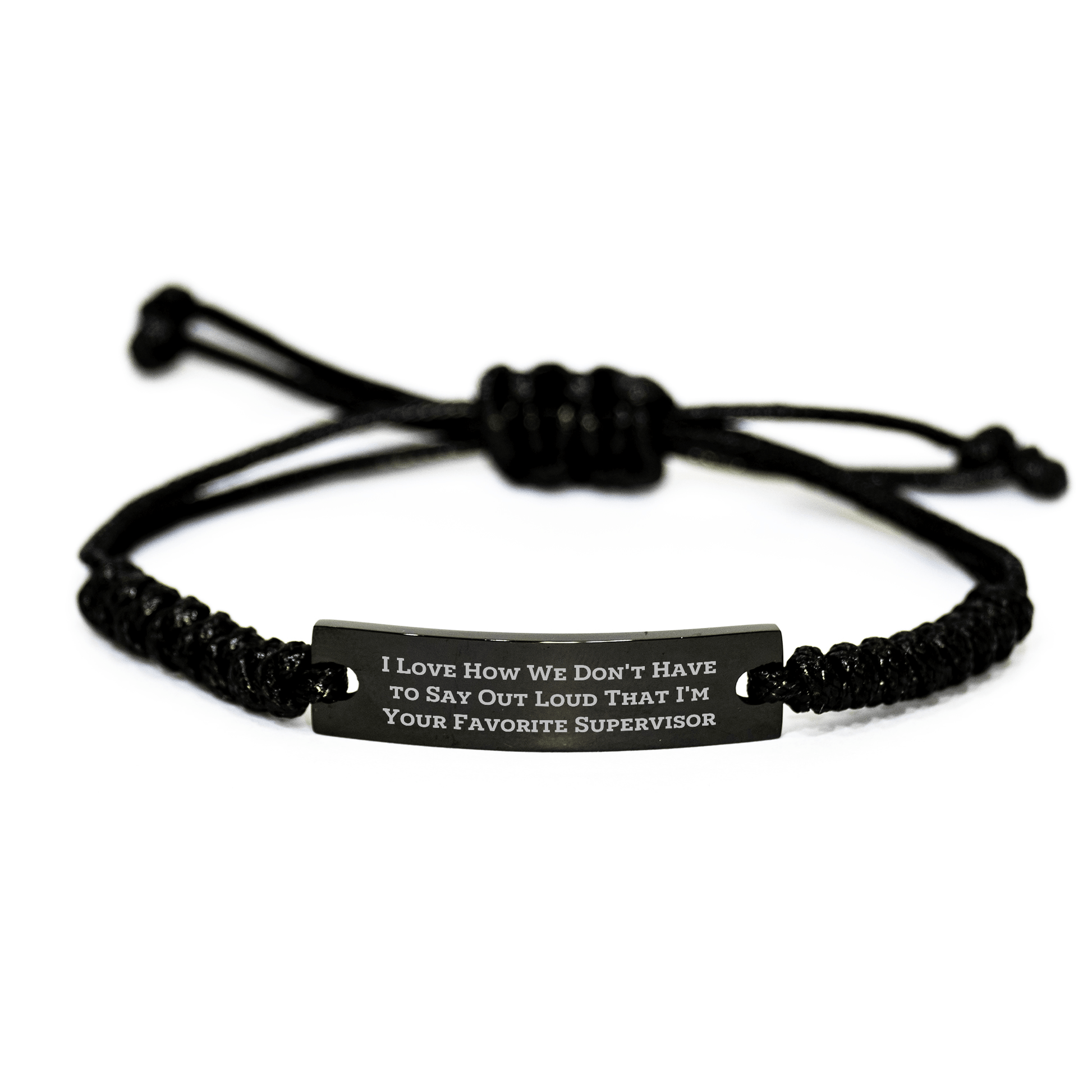 Funny Supervisor Gifts, Rope Bracelet Quote, Gifts from Men for Favorite Supervisor, Father's Day Unique Gifts for Him - The Buy Boom