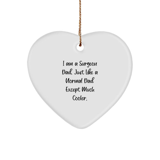 Funny Surgeon Christmas Unique Gifts from Dad to Son with Heart Ornament - The Buy Boom