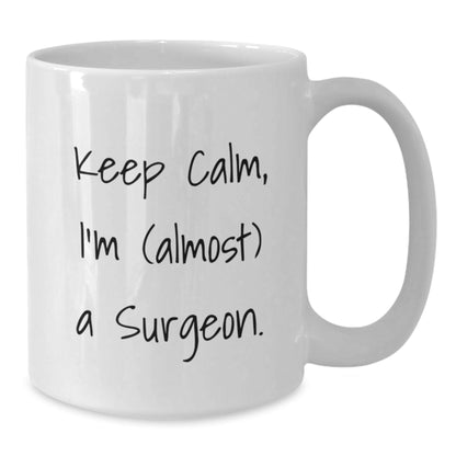 Funny Surgeon Gifts for Surgeon Friends - White Coffee Mug, Unique Graduation Gifts from Friends to Surgeon - The Buy Boom