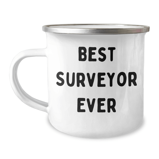 Funny Surveyor Gifts for Men, Best Surveyor Ever Camping Mug, Father's Day Unique Gifts from Family to Surveyor - The Buy Boom