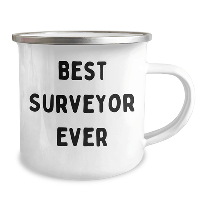 Funny Surveyor Gifts for Men, Best Surveyor Ever Camping Mug, Father's Day Unique Gifts from Family to Surveyor - The Buy Boom