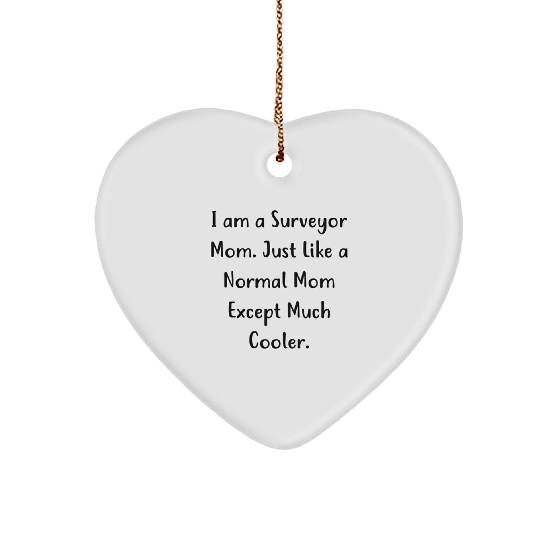 Funny Surveyor Mom Heart Ornament Gifts from Family for Surveyor Men Women Friends Christmas Unique Gifts - The Buy Boom