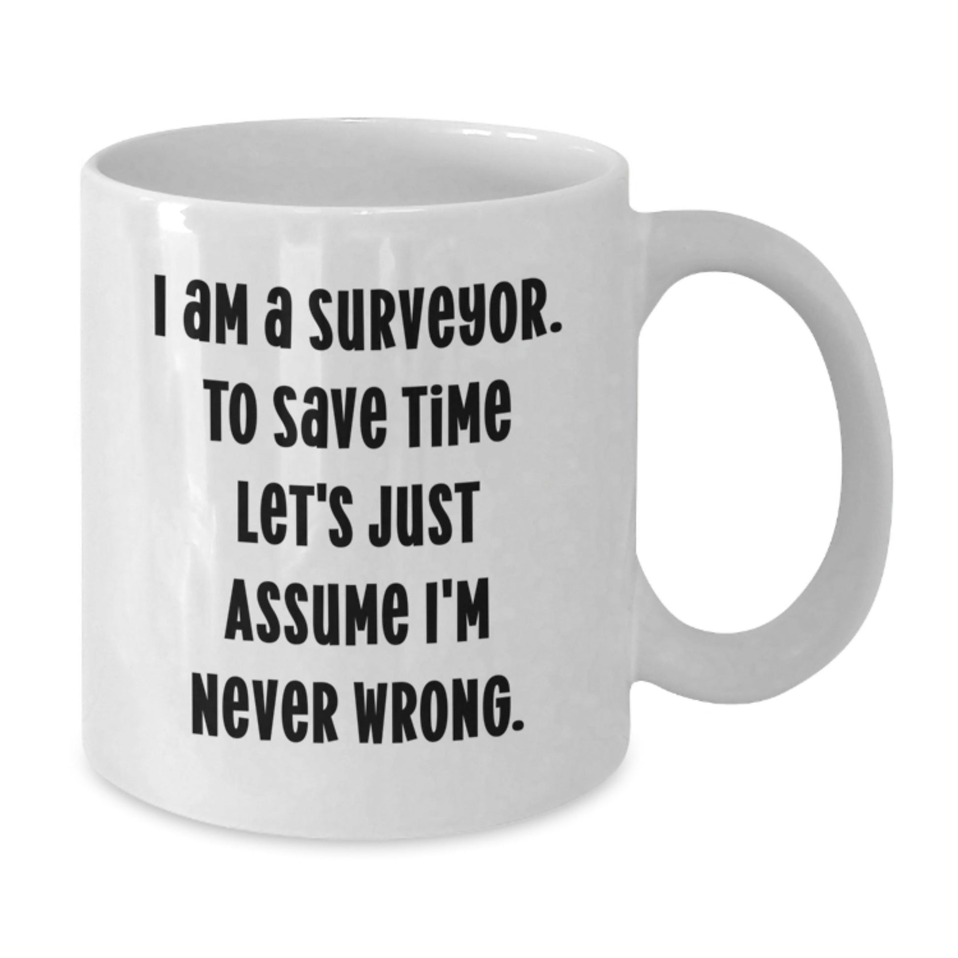 Funny Surveyor White Coffee Mugs for Friends, Unique Christmas Unique Gifts from Friends to Surveyor - The Buy Boom