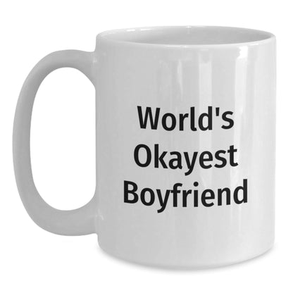 Funny Sweetheart Gift, World's Okayest Sweetheart White Coffee Mug for Him, Unique Graduation Present, Gifts from Family, Friends, or Coworkers - The Buy Boom