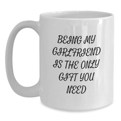 Funny Sweetheart Gifts from Men, White Coffee Mugs for Sweetheart, Christmas Unique Gifts, Being My Sweetheart Is The Only Gift You Need - The Buy Boom
