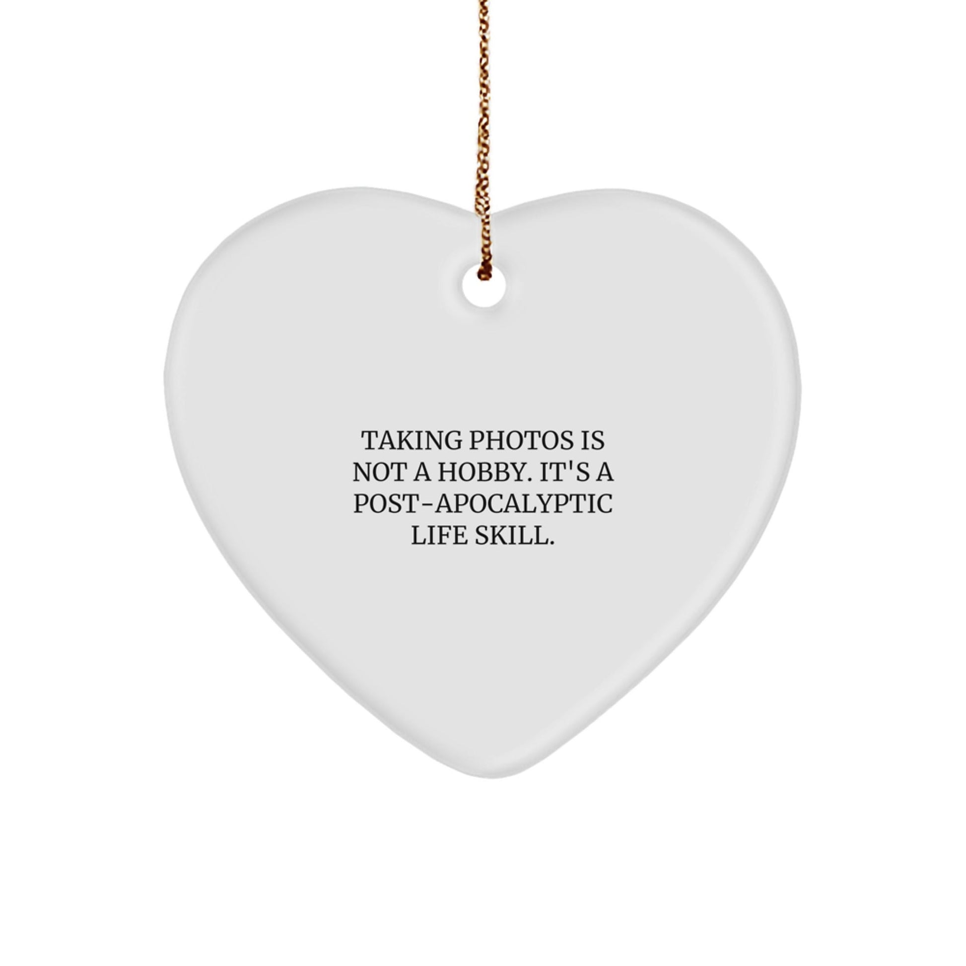 Funny Taking Photos Gifts from Men for Women, Heart Ornament for Taking Photos Lovers on Christmas - The Buy Boom