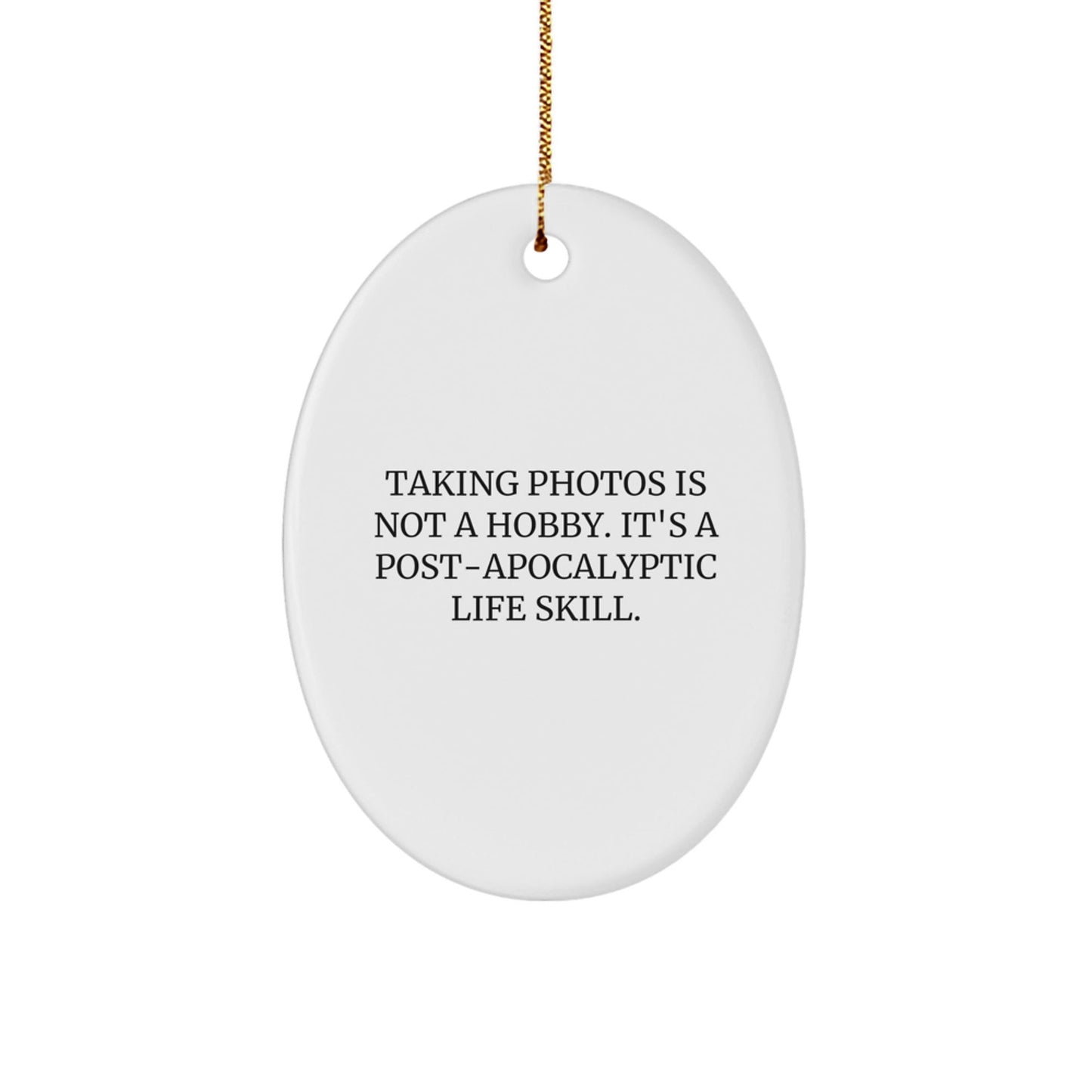 Funny Taking Photos Oval Ornament Gifts for Men, Women, Friends, Coworkers - Taking Photos Is Not A Hobby Gifts from Family - The Buy Boom