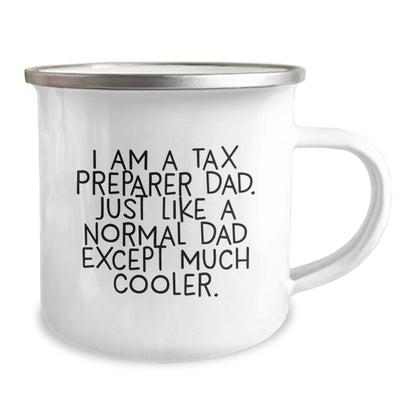 Funny Tax Preparer Camping Mug Gifts from Dad for Tax Preparer Friends and Family This Christmas - The Buy Boom