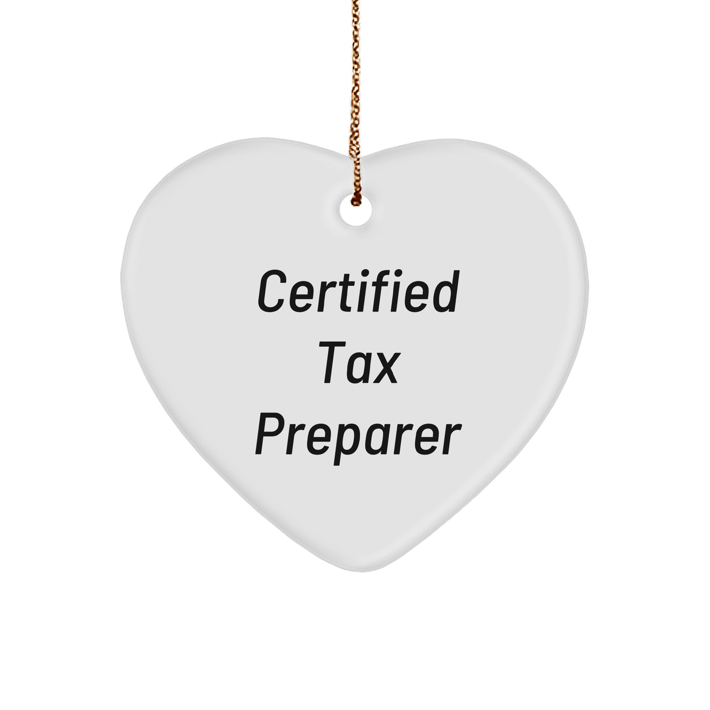 Funny Tax Preparer Gifts from Friends for Christmas Unique Heart Ornaments - The Buy Boom