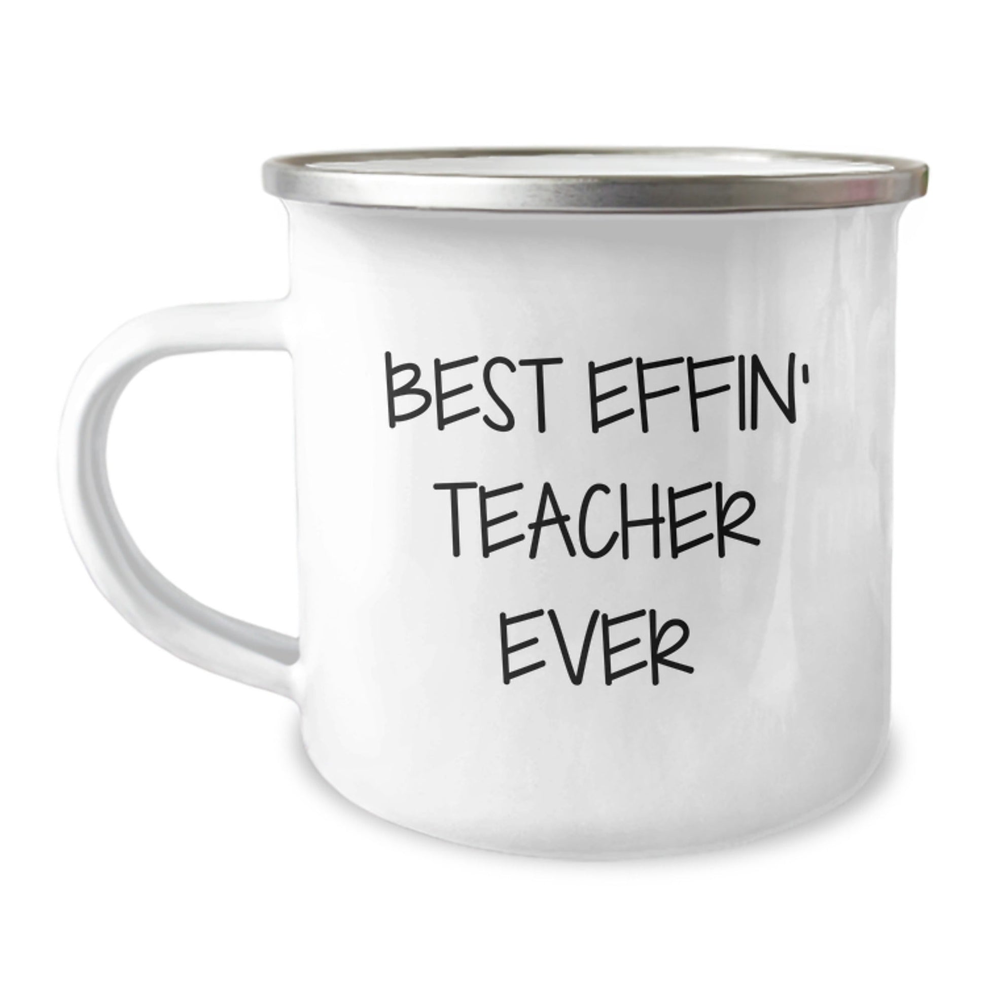 Funny Teacher Gifts from Men to Best Effin' Teacher Ever, Christmas Unique Mugs for Teachers, Camping Mug with Quote - The Buy Boom