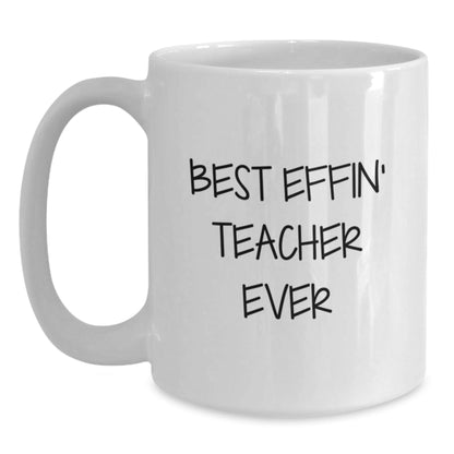 Funny Teacher White Coffee Mug Gifts from Family, Friends, or Coworkers for Christmas Morning - The Buy Boom