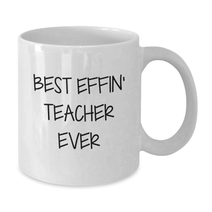 Funny Teacher White Coffee Mug Gifts from Family, Friends, or Coworkers for Christmas Morning - The Buy Boom