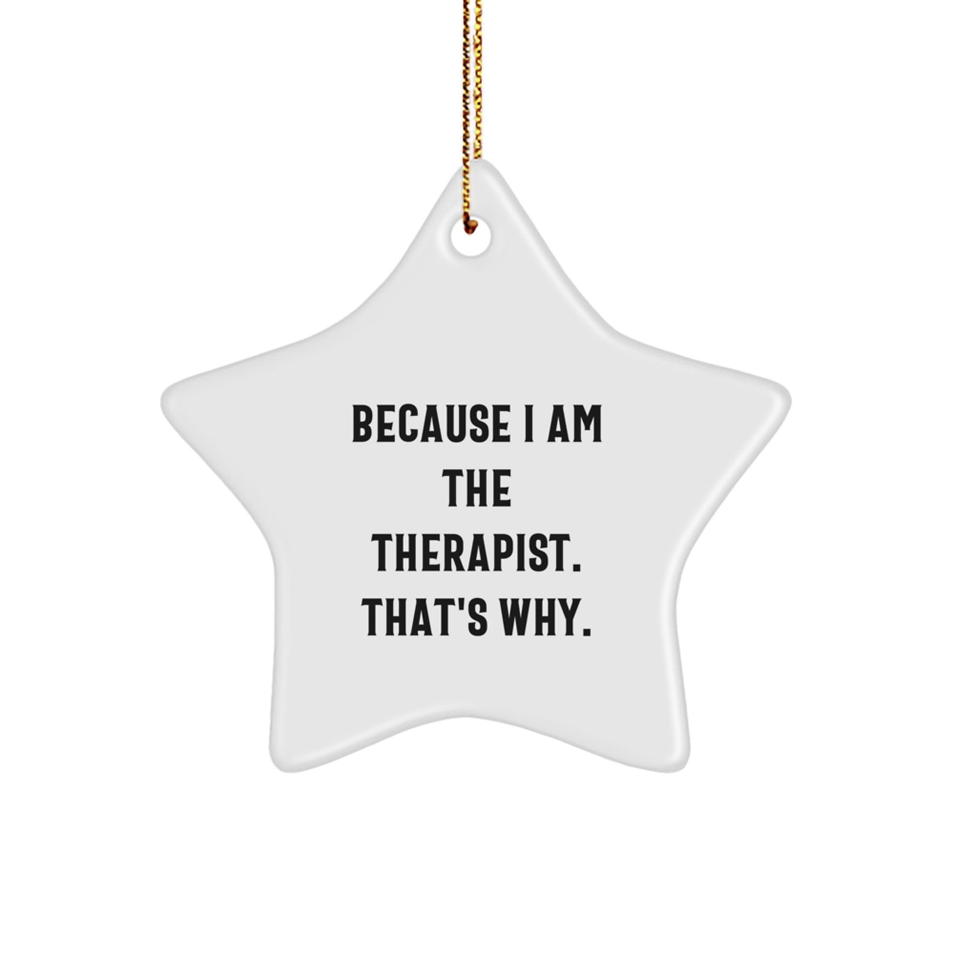 Funny Therapist Star Ornament Gift for Therapist Friends from Family - The Buy Boom