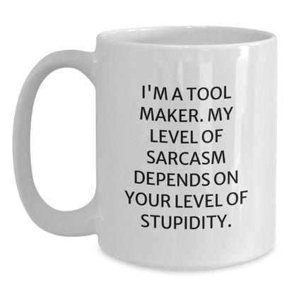 Funny Tool Maker Gifts, White Coffee Mugs for Tool Makers, Christmas Unique Gifts from Friends - The Buy Boom